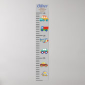 Personalisierte Ruler Growth Charts für Jungen Poster (Vorne)