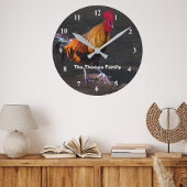 Personalisierte Rumpf-Wanduhr Runde Wanduhr