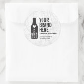 Personalisierte runde Flasche oder Konservenetiket Runder Aufkleber (Tasche)