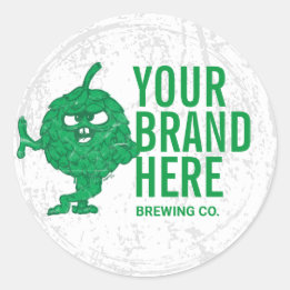 Personalisierte runde Flaschenbieretiketten Runder Aufkleber