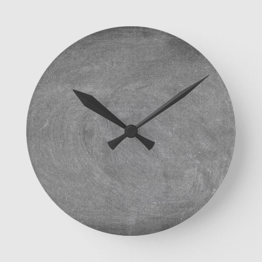 Personalisierte runde Uhr für die Black Chalkboard (Vorderseite)