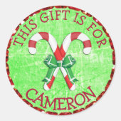 Personalisierte Runder Aufkleber (Vorderseite)