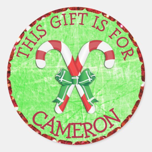 Personalisierte Runder Aufkleber (Vorderseite)