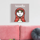 Personalisierte Russische Nesting Doll Matryoshk L Leinwanddruck (Insitu (Wohnzimmer))