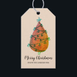 Personalisierte Rust Christmas Tree Geschenktasten Geschenkanhänger<br><div class="desc">Diese rustikalen Gift Tags sind mit einem skurrilen Rost Aquarell Weihnachtsbaum auf Beige dekoriert. Der gesamte Text ist anpassbar. Weil wir unsere eigenen Kunstwerke erstellen,  werden Sie dieses exakte Bild von anderen Designern nicht finden. Original Wasserfarbe © Michele Davies.</div>