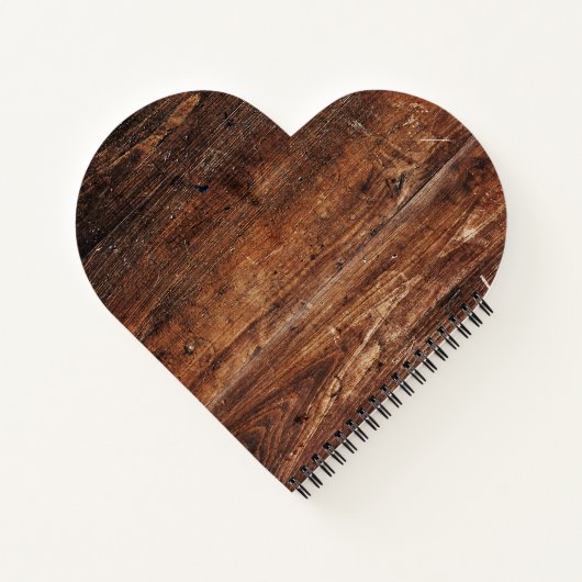 Personalisierte Rustikale Altholzrezeptorenwickler Notizblock (Rückseite)