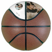 Personalisierte Rustikale Basketball-FotoCollage Basketball (Rechts)