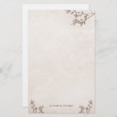 Personalisierte Rustikale Baumgeschichte Briefpapier (Vorne/Hinten)