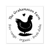 Personalisierte rustikale Eierkarton Briefmarke He Permastempel (Design)