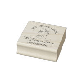 Personalisierte Rustikale Familieneifarm Gummistempel (Stempel)
