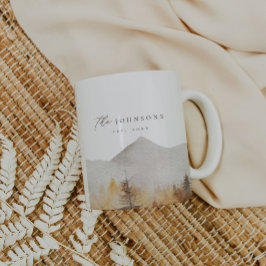 Personalisierte rustikale Familienname Tasse Est T