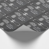 Personalisierte Rustikale Glaskerzenverpackung Geschenkpapier (Ecke)