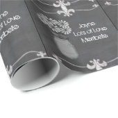 Personalisierte Rustikale Glaskerzenverpackung Geschenkpapier (Rolleneckpunkt)