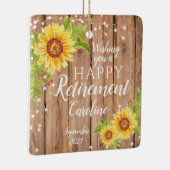 Personalisierte Rustikale glückliche Altersversorg Keramikornament (Rechts)