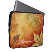 Personalisierte rustikale Goldene Autumnal Laptopschutzhülle (Vorne Rechts)