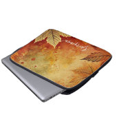 Personalisierte rustikale Goldene Autumnal Laptopschutzhülle (Vorne Knopf)