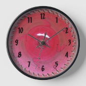 Personalisierte Rustikale Handyman Saw Blade Uhr (Vorderseite)