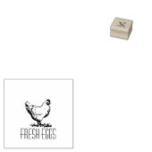 Personalisierte Rustikale Hennenbezeichnung Ei Lie Gummistempel (Stempel)