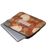 Personalisierte rustikale Herbst-Pumpkin-Ernte Laptopschutzhülle (Vorne Knopf)