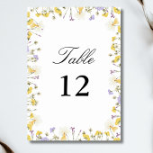 Personalisierte Rustikale Hochzeit der Wasserfarbe Tischnummer