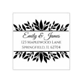 Personalisierte rustikale Hochzeit im Herbst Holzk Gummistempel (Prägung)