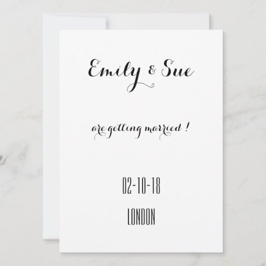 Personalisierte rustikale Hochzeit mit Blumen lade Einladung (Rückseite)