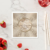 Personalisierte rustikale Hochzeit Napkins mit IHR Serviette (Beispiel)