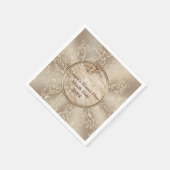 Personalisierte rustikale Hochzeit Napkins mit IHR Serviette (Ecke)