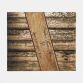 Personalisierte rustikale Hochzeitsgeschenke, Hoch Fleecedecke (Vorderseite (Horizontal))
