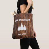 Personalisierte Rustikale Holzart Tote Tasche (Von Nahem)