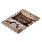 Personalisierte Rustikale Holzfarm Zeichen nigeria Notizblock (Linke Seite)