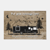 Personalisierte rustikale Holzkonstruktion der Kla Fußmatte (Vorderseite)