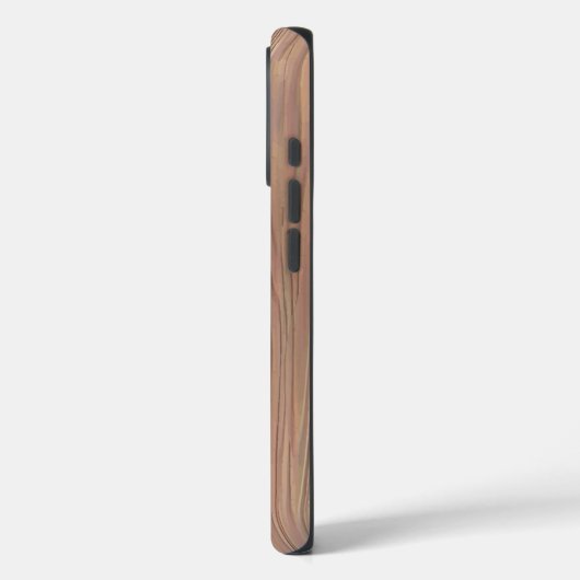 Personalisierte rustikale Holzstruktur Case-Mate iPhone Hülle (Rückseite / Links)