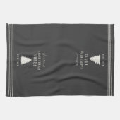 Personalisierte Rustikale Landwirtschaft Frische B Geschirrtuch (Horizontal)