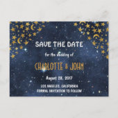 Personalisierte rustikale Save the Date Postkarten (Vorderseite)