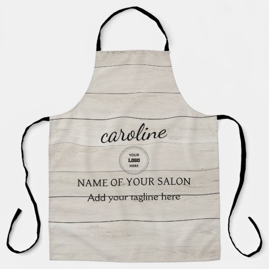 Personalisierte rustikale Schürze (Vorderseite)