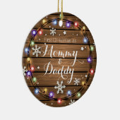 Personalisierte rustikale Stringlight Keramik Ornament (Rechts)