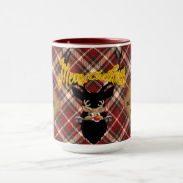 Personalisierte rustikale Tasse für die Rentierfri