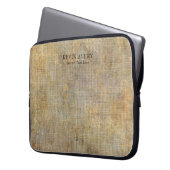 Personalisierte Rustikale Textilindustrie Laptopschutzhülle (Vorderseite Links)