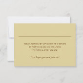 Personalisierte Rustikale UAWG für Holzfäller RSVP Karte (Rückseite)