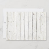 Personalisierte rustikale Valentinstag Party Einla Einladung (Rückseite)