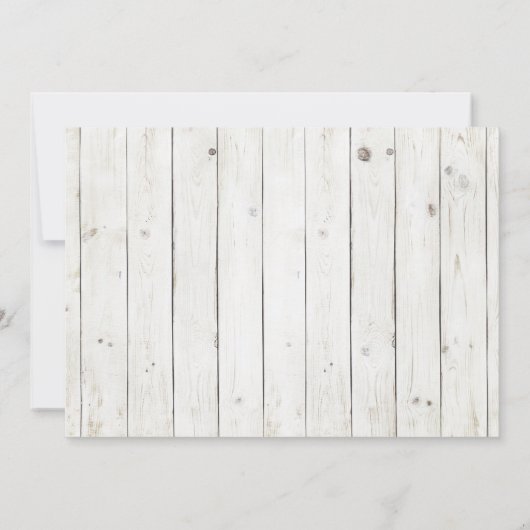 Personalisierte rustikale Valentinstag Party Einla Einladung (Rückseite)