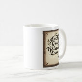 Personalisierte rustikale Wanddekoration Kaffeetasse (VorderseiteRechts)