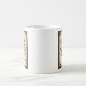 Personalisierte rustikale Wanddekoration Kaffeetasse (Mittel)