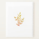 Personalisierte rustikale Wasserfarbe Planer (Rückseite)