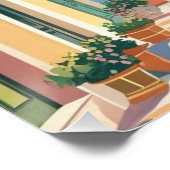 Personalisierte rustikale Wegweiser - Vintage Fami Poster (Ecke)