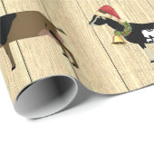 Personalisierte Rustikale Weihnachtsgärtnerei Geschenkpapier (Rolleneckpunkt)