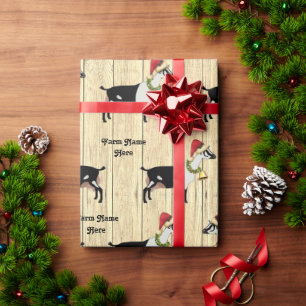 Personalisierte Rustikale Weihnachtsgrube Geschenkpapier