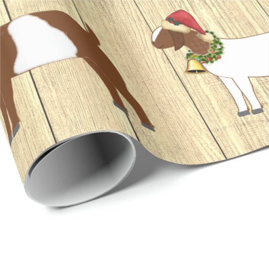 Personalisierte Rustikale Weihnachtsmänner Geschenkpapier (Rolleneckpunkt)