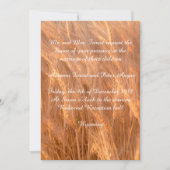 Personalisierte Rustikale, Weizen, Einladung zur H (Vorderseite)